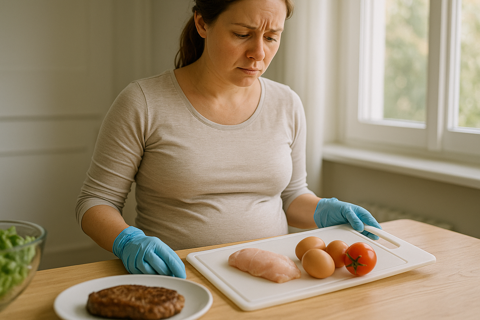 Risker med råbiff för gravida