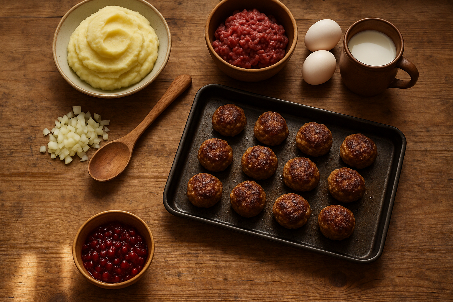 Hemmagjorda köttbullar med viltfärsrecept