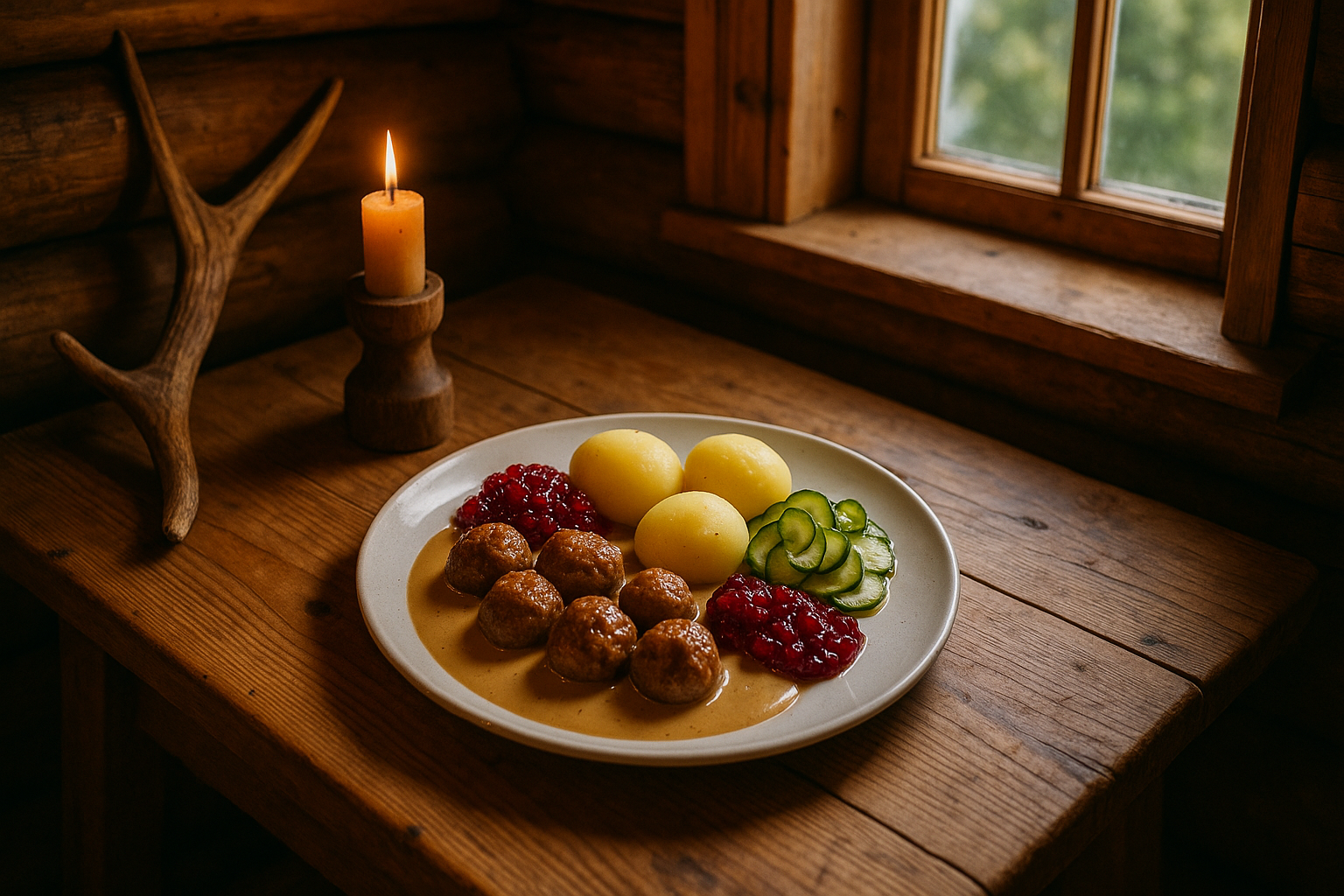 Köttbullar med gräddsås – klassiskt recept för jägare