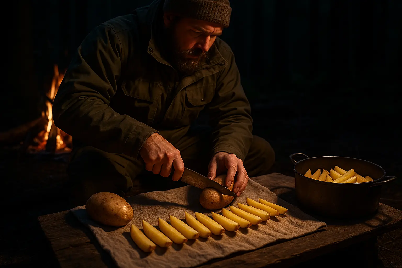 Friterad potatis – recept för jägare